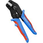 WEICON Crimpzange MULTI, Zangenset mit Ratschen-Mechanismus, 3 Crimpmodule inkl. Kunststoffbox, ergonomische 2-Komponenten-Griffe
