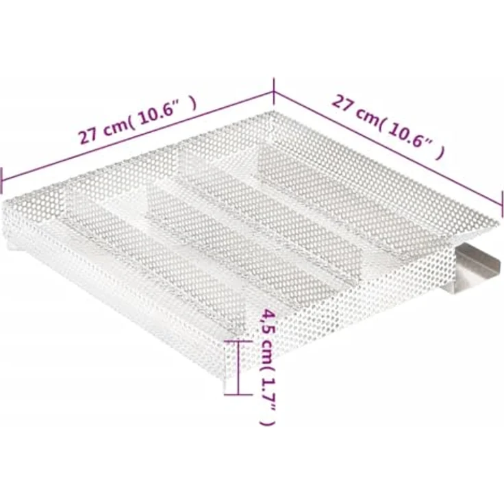 vidaXL Kaltrauchgenerator, 5-Kammer Räucherofen-Zubehör aus Edelstahl, langlebig und vielseitig einsetzbar, 27 cm – Bild 3