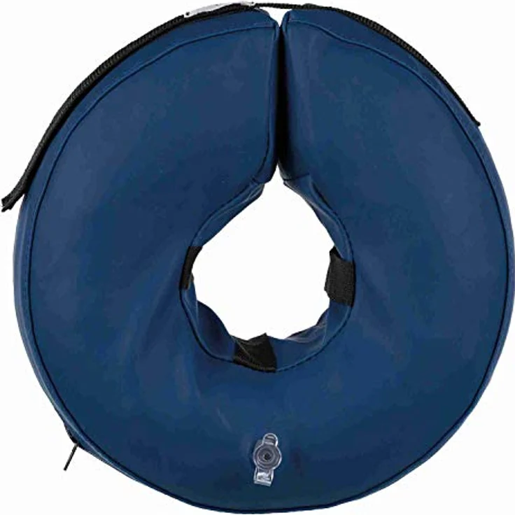 Trixie 19542 Schutzkragen, aufblasbar, S: 24–31 cm/9,5 cm, blau – Bild 2