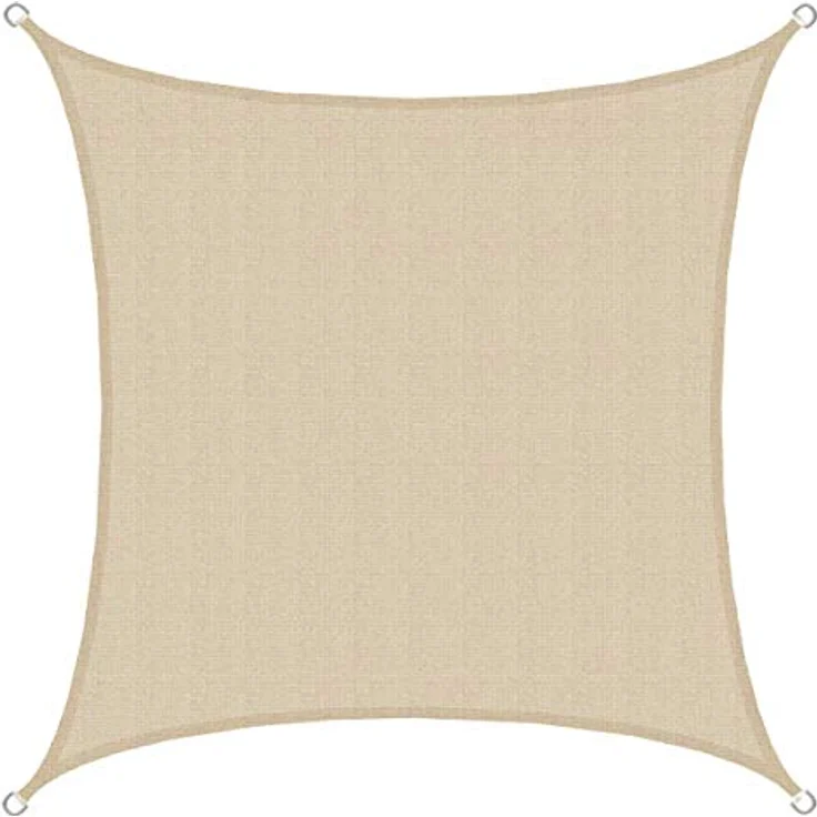 AMANKA 2 x 2 m UV Sonnensegel Quadratisch Wasserdurchlässig - Sonnenschutz Balkon Terrassendach Sichtschutz Garten - Sonnensegel Sonnendach Segel Terrasse Trampolin Pergola Wohnwagen Pool Camping – Bild 1