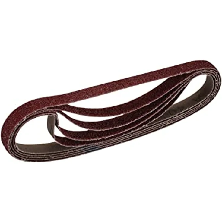 Draper 2 08688 Gewebe-Schleifband, 13 x 457 mm, Körnung 40 (5 Stück), rot, Einheitsgröße