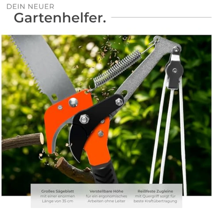 Teleskop Astschere mit Säge – Bild 3
