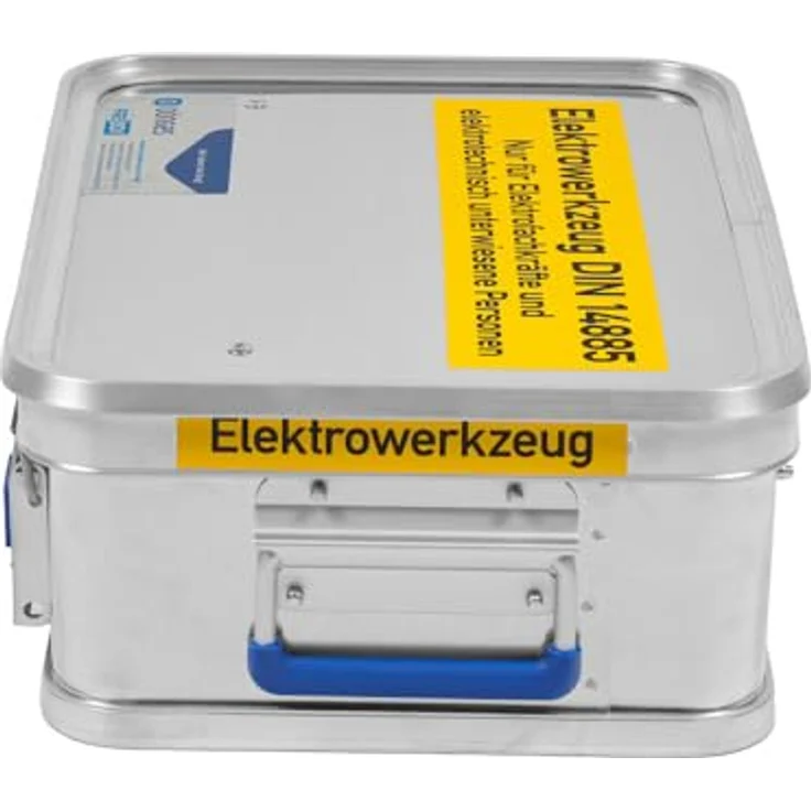 Dönges FireBox, Werkzeugkoffer für Elektrowerkzeug DIN 14885, aluminiumbeschichtet, 400 x 300 x 150 mm, mit Inneneinteilung und abriebfester Beschriftung – Bild 2