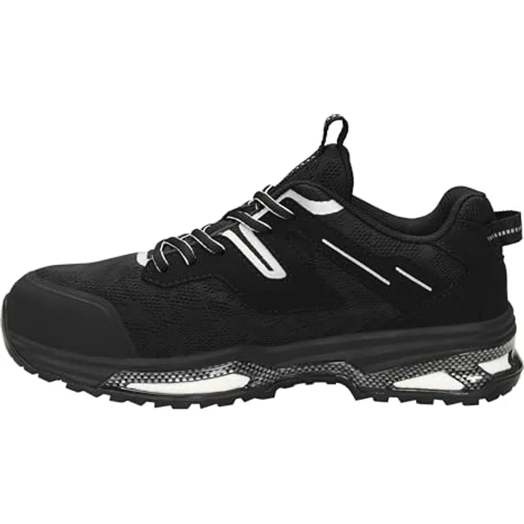 ELTEN YORK XXE black Low ESD S1P Sicherheitsschuh - Mikrofaser/Meshmaterial, Atmungsaktiv, ESD, GUMMI/EVA Sohle – Bild 3