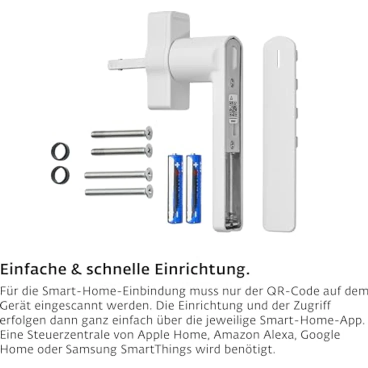 SIEGENIA Smarter Fenstergriff signalweiß - Matter kompatibel mit Statusüberwachung & Fernzugriff – Bild 2