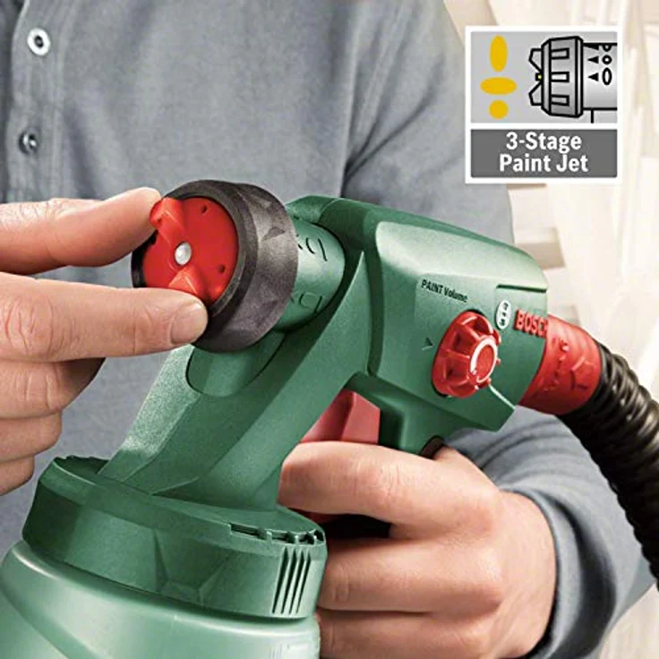 Bosch elektrisches Farbsprühsystem PFS 1000 (für Holzfarbe, im Karton) – Bild 6