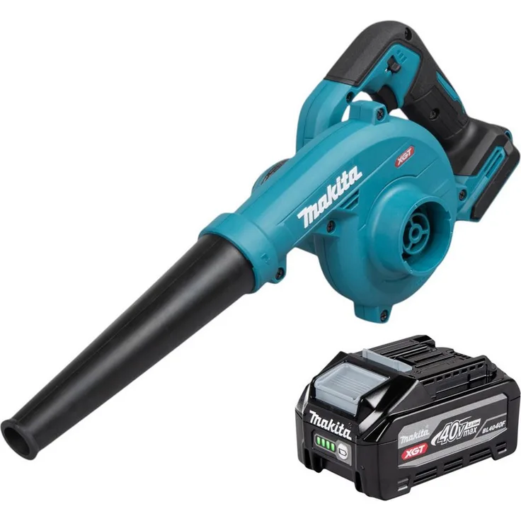 Makita Akku-Laubbläser UB 002 GU1, 40 V max. mit 4,0 Ah Akku, ergonomischer Griff, ohne Ladegerät