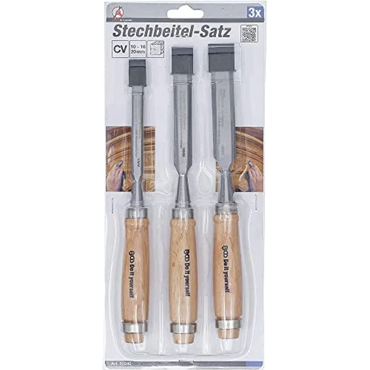 BGS Diy 50240 | Stechbeitel-Satz | 10 / 16 / 20 mm | 3-tlg. – Bild 3