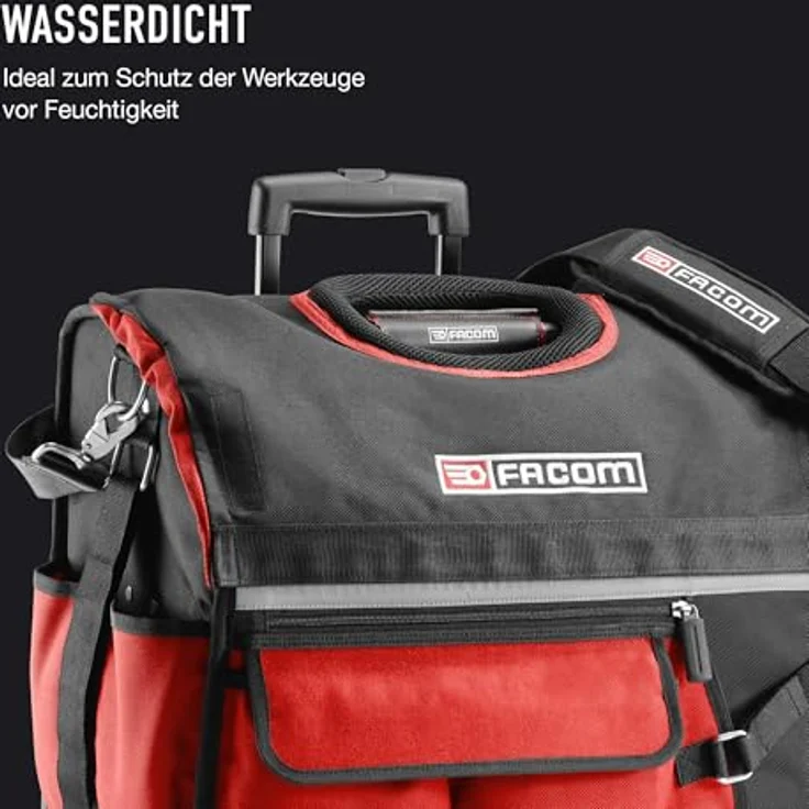 Facom Werkzeugtasche Werkzeug-Trolley, robust und vielseitig, schwarz – Bild 3