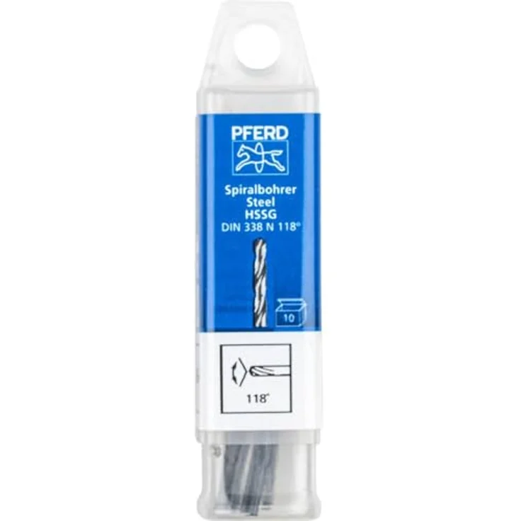 PFERD TOOLS Spiralbohrer STEEL, 10 Stück | Ø 1,5 mm, HSS-G N, DIN 338, 118°, universell einsetzbar für Metallbearbeitung – Bild 2
