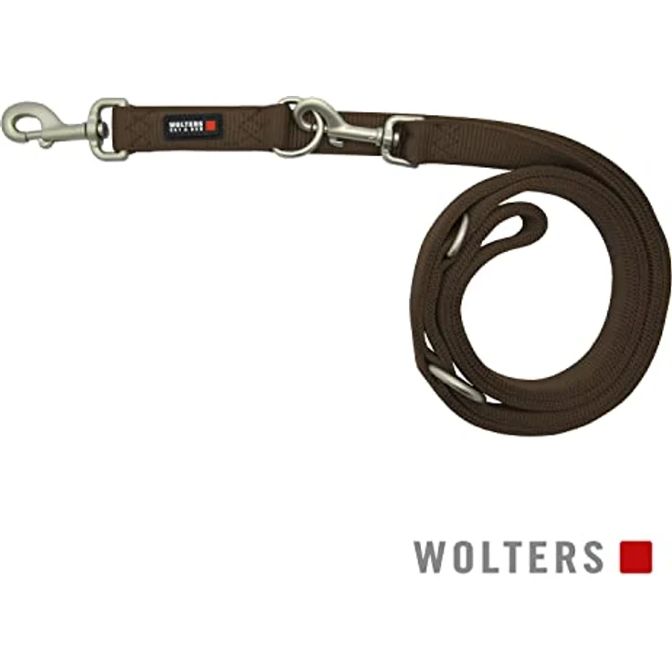 Wolters Professional Führleine Gr.L 200 cm x 2,0 cm, doppellagiges Gurtband, curry gelb, robust und dreifach verstellbar – Bild 9