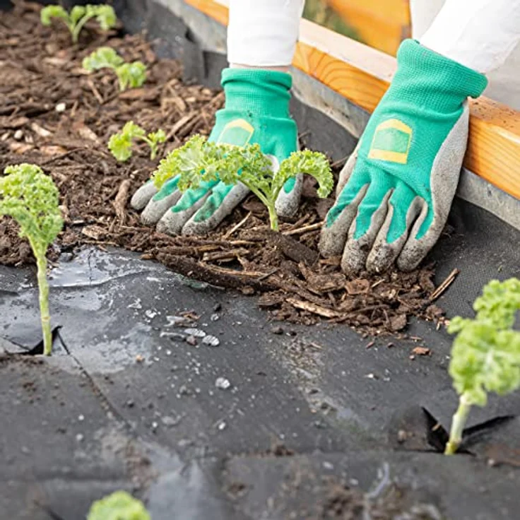 OwnGrown Unkrautvlies Wasserdurchlässig: 10m² Gartenvlies 50g/m² Wintervlies – Garten Unkrautvlies in Grün – Bild 2