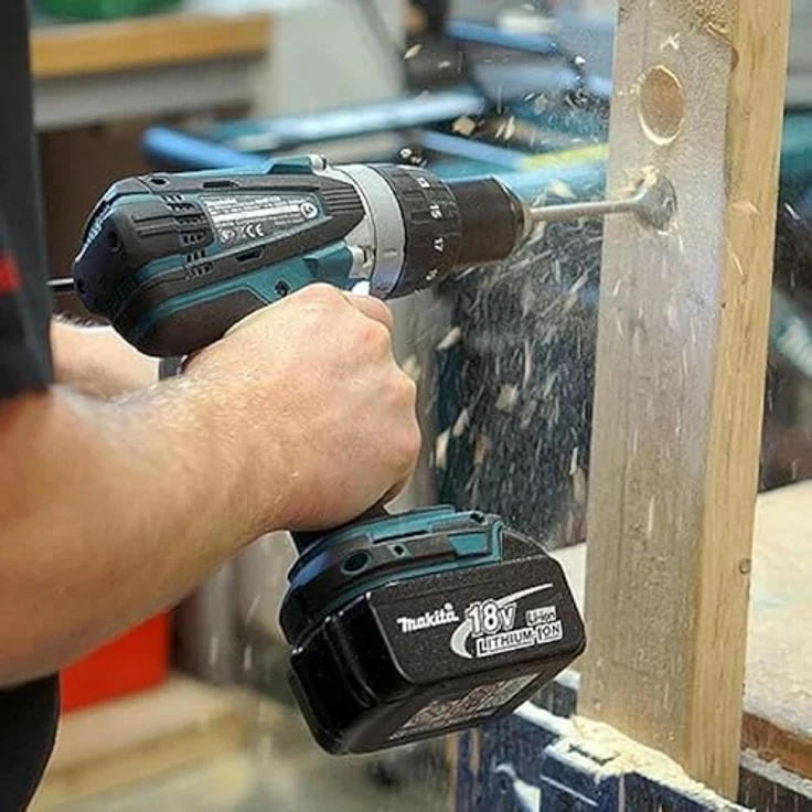 Makita DLX2145TJ 18V Kombi-Kit DHP458 Akku-Schlagbohrschrauber und DTD152 Akku-Schlagschrauber, 2x5 Ah Akku, Ladegerät, Makpac – Bild 2