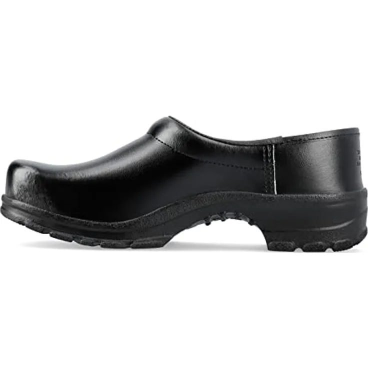 Sika Clog 125 Comfort, rutschhemmender Arbeitsschuh aus Permair® Leder, schwarz, Größe 46