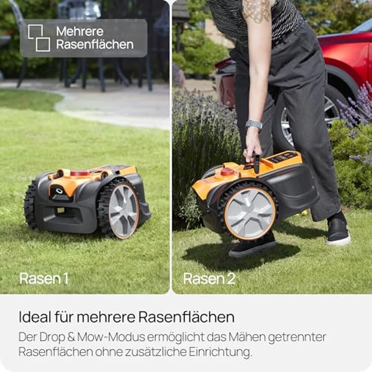 Lawnmaster OcuMow AMB16-300, Rasenmähroboter ohne Begrenzungskabel für Flächen bis 300 m², intelligente Hindernisvermeidung – Bild 8