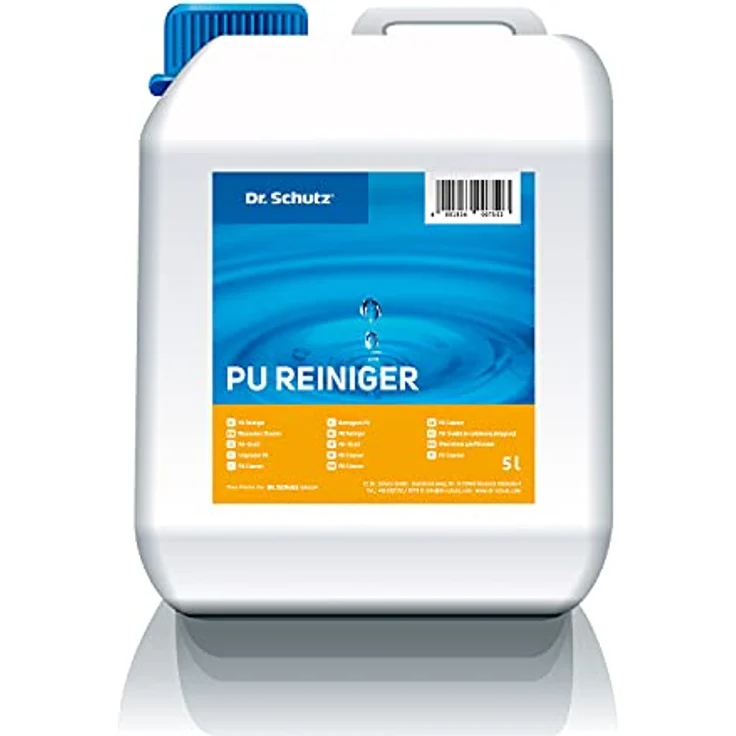 Dr. Schutz PU Reiniger 5 L | Bodenreiniger für Hartböden, Designböden | Hartbodenreiniger für Vinyl, PVC, Linoleum Boden | Vinylboden Reiniger | PVC Reiniger – Bild 1