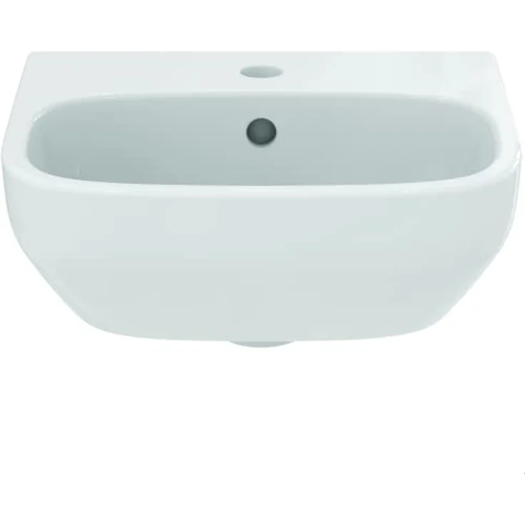 Ideal Standard Handwaschbecken i.life A 40x36 cm, 1 Hahnloch mit Überlauf, Alpinweiß, Kristallporzellan – Bild 4