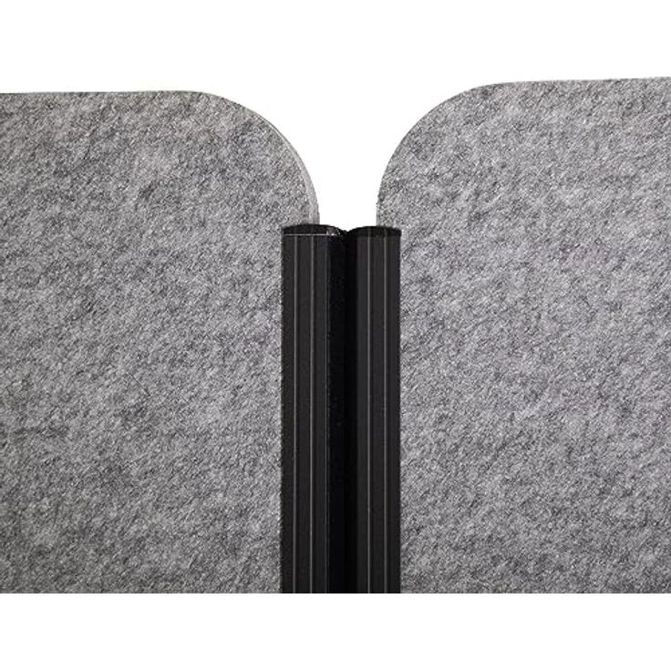 MAUL Trennwand Akustik MAULcocoon 180x100cm | Raumteiler für Büro und Schreibtisch | Freistehender Raumtrenner mit Standfüßen | Ideal als Sichtschutz und Schallschutz | Allergikerfreundliches Vlies – Bild 4