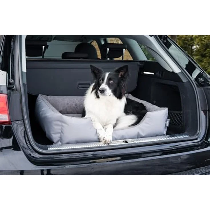 BedDog Hundebett LUPI, Hundekissen mit abziehbaren waschbaren Bezug, Hundekorb, Hundesofa, für kleine Hunde, S, schwarz-braun – Bild 6
