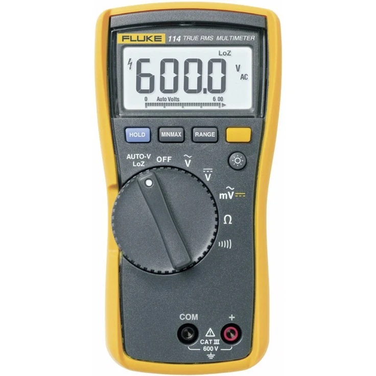 Fluke Spannungsprüfer Fluke 114 Hand-Multimeter digital CAT III 600 V Anze, kalibriert (ISO)