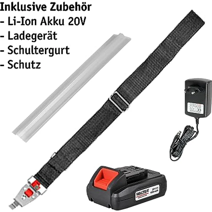 Walter Li-Ion Akku Teleskop Heckenschere 20 V Schere Heckentrimmer Akkuschere, mit Akku, mit Ladegerät – Bild 8