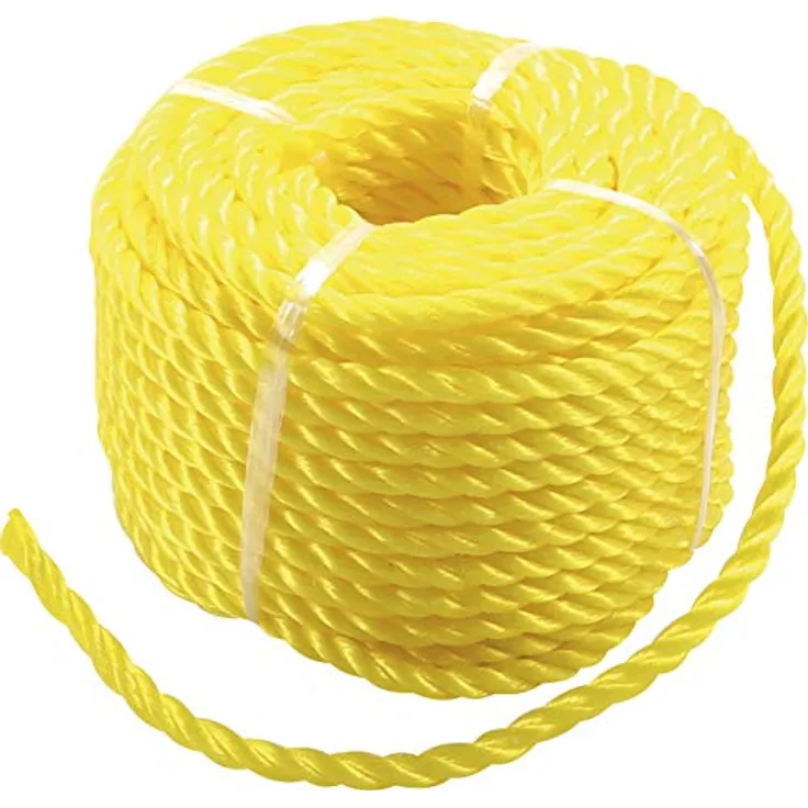 BGS Diy 80805 | Kunststoff-Seil / Allzweckseil | 6 mm x 20 m | gelb