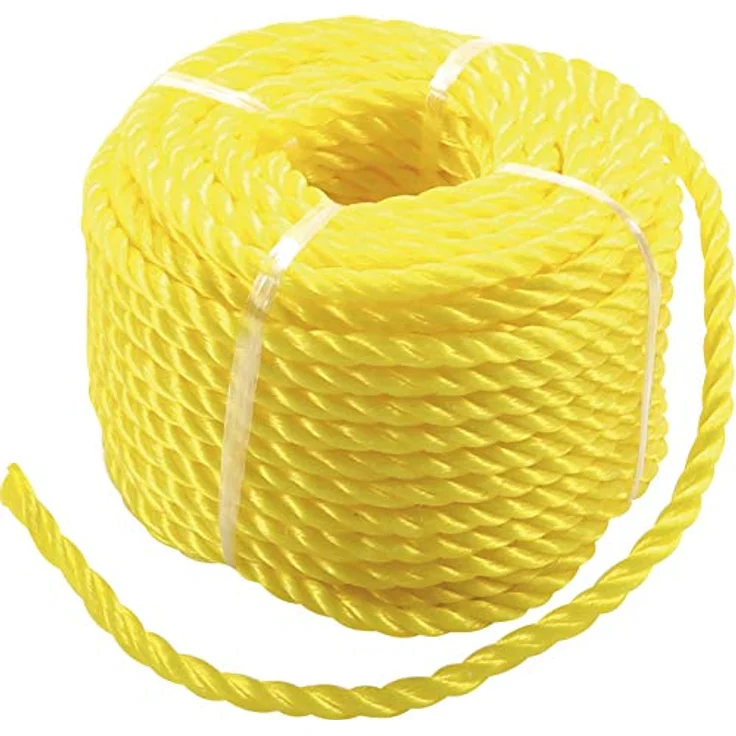 BGS Diy 80805 | Kunststoff-Seil / Allzweckseil | 6 mm x 20 m | gelb – Bild 1