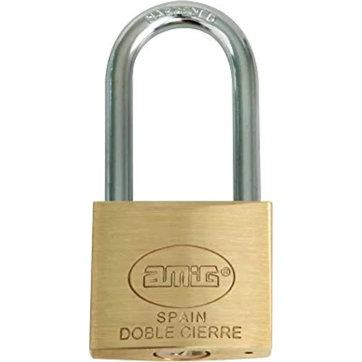 Amig - 23125 Langbogenschloss Modell 3 | Messing und Bogen aus behandeltem Stahl | Breite: 35 mm