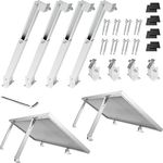 SAVOLAR Solarmodul Halterung Balkonkraftwerk Flachdach (15-60°) Winkel Einstellbar, 40-105cm Verstellbar, Aluminiumlegierung, Schwarz