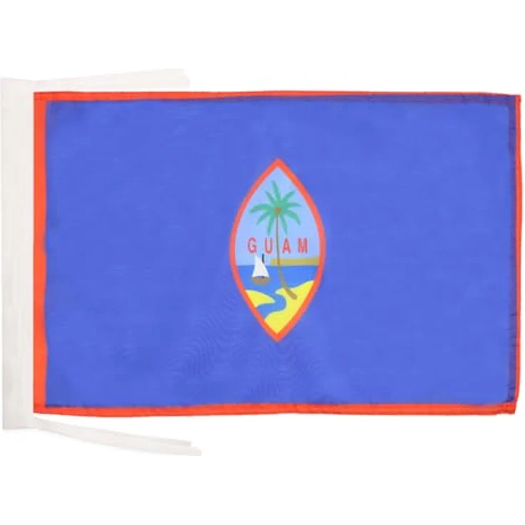 AZ FLAG Flagge Guam, Polyester 100D, 45x30 cm mit Kordel, verstärkte Ecken, für Innen & Außen – Bild 1