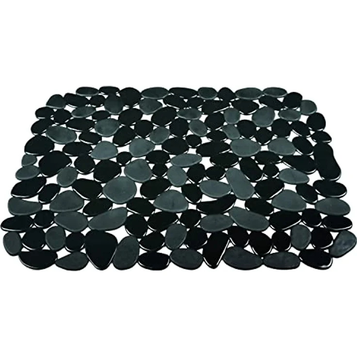 Sanixa PA70507 Design Spülbecken-Einlage schwarz Kunststoff Eckig 40 x 30 cm Abtropfmatte Küche Spülbecken-Schutz Schutz vor Kratzern Schutzmatte Spülmatte – Bild 1