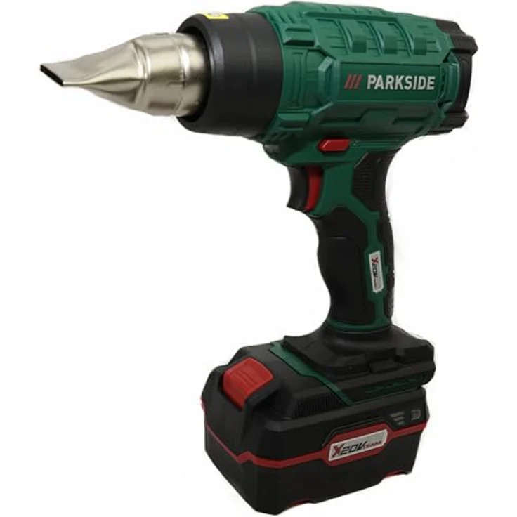 HEADNMORE® Bundle - 1x PARKSIDE® 20V Akku Heißluftpistole PHLGA 20 + 1x HEADNMORE® Schlüsselanhänger (1x4Ah Akku) - Heißluftgebläse mit 160 W / 330 W Leistung, 170 l/min Luftmenge, 20 V Spannung, inkl. Transportkoffer und Flaschenöffner – Bild 2