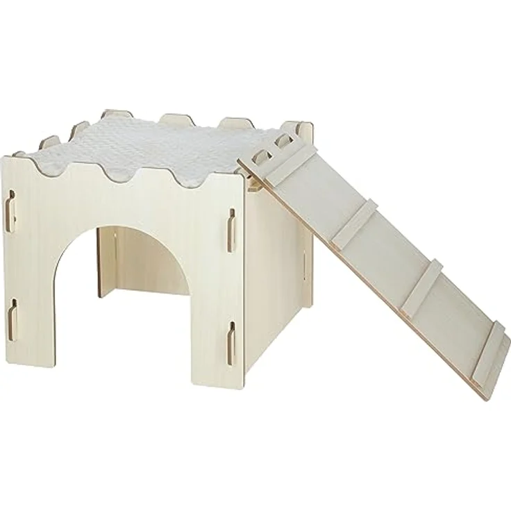 Nagerburg 28x28x25cm mit Leiter und Kissen – Bild 1