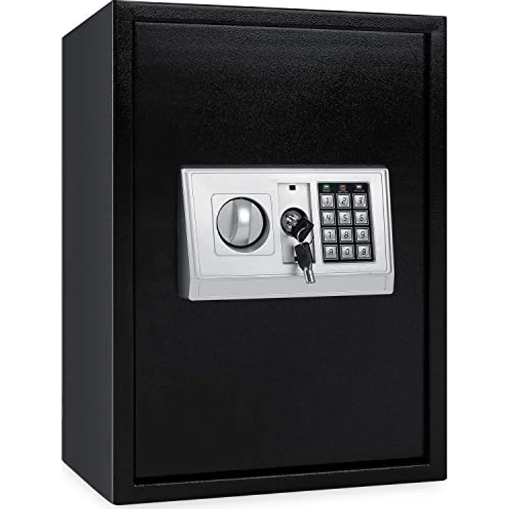 KESSER Elektronischer Safe Tresor Geldschrank Wandtresor Wandsafe 50x35x34,5 Schwarz – Bild 8