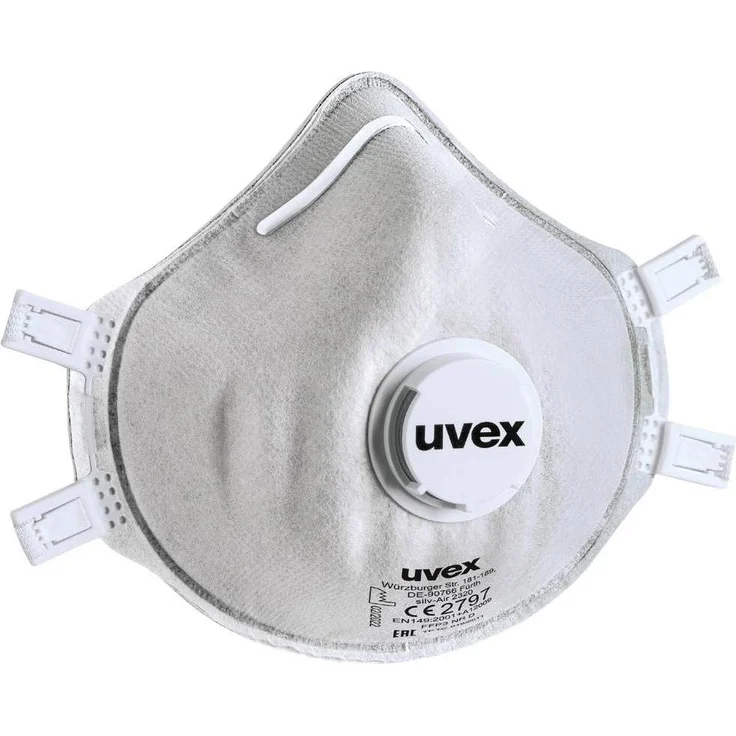 Uvex Safety, Atemschutzmaske uvex silv-Air c 2320 FFP3, weiße Formmaske, 15er Pack