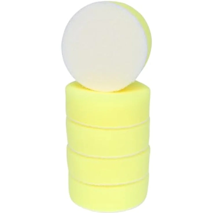 KSTOOLS Kunststoffpad, Ø 85 mm, gelb, 5er Pack für das Polieren von glatten Oberflächen – Bild 2