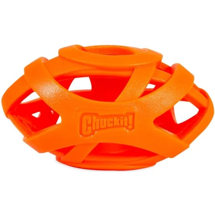 Chuckit! Cu32217 Breathe Right Football, kleiner Rugbyball für Hunde, hohles Netzdesign für optimale Luftzirkulation, 14 x 3,5 x 3,5 cm – Bild 1