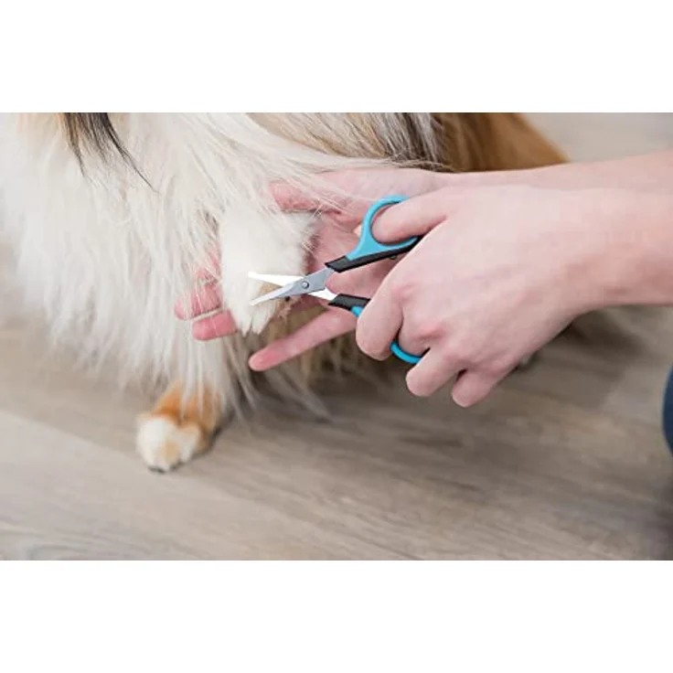 Trixie 2360 Gesichts- und Pfotenschere, 9 cm, 1 Stück (1er Pack) – Bild 2