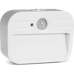 Maclean MCE363 LED Lampe mit PIR-Bewegungssensor, Wandlame, Flurlampe, Nachtlicht, Batterieberieben, 4000K, 4x LED, Auto, ON/OFF, Magnet, Reichweite bis 3-4m