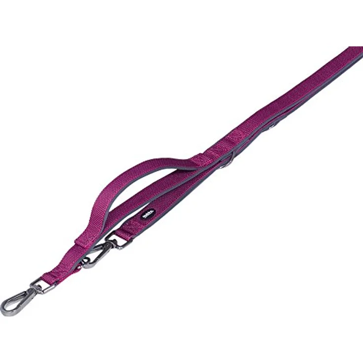 Nobby Führleine mit Kurzführer Classic Preno Royal, himbeere L: 200 cm, B: 25/35 cm, 1 Stück – Bild 1