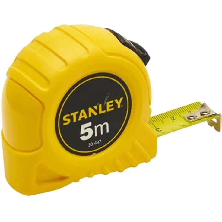 Stanley Bandmaß 1-30-497 (5 m, extra-starkes gebogenes Band, Polymer-Schutzschicht, Endhaken zweifach vernietet) 1-30-497 – Bild 2