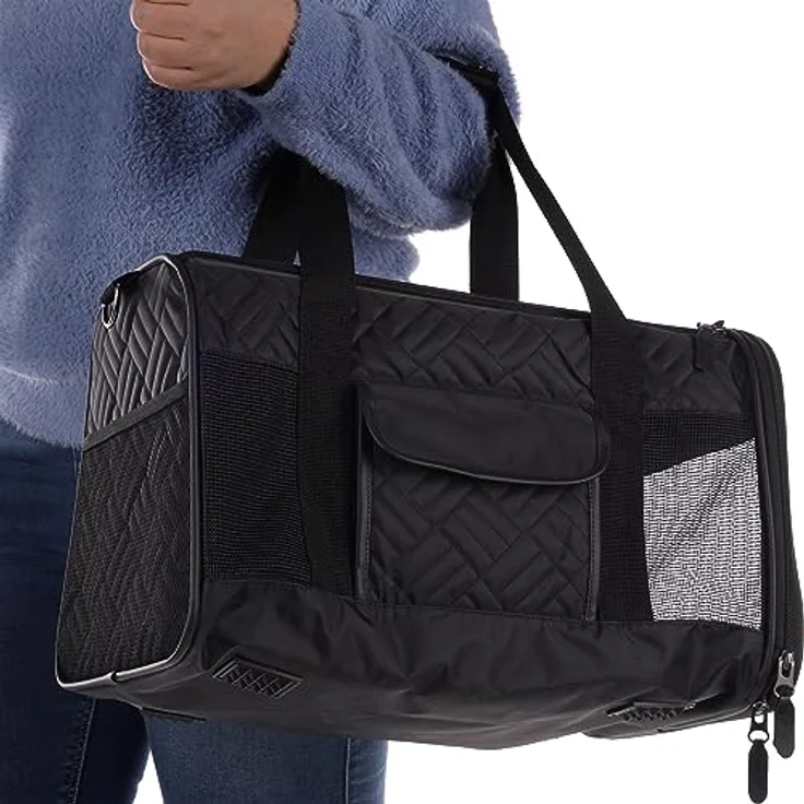 Flamingo - Transporttasche für Hunde und Katzen 45 x 29 x 28 cm - hochwertige Qualität - beliebtes Produkt – Bild 2