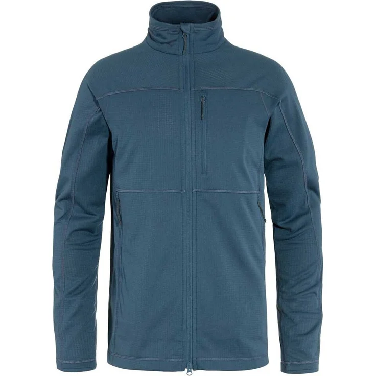 Fjällräven Abisko Lite Fleece Blau L Mann - Leicht, atmungsaktiv, aus recyceltem Polyester – Bild 1