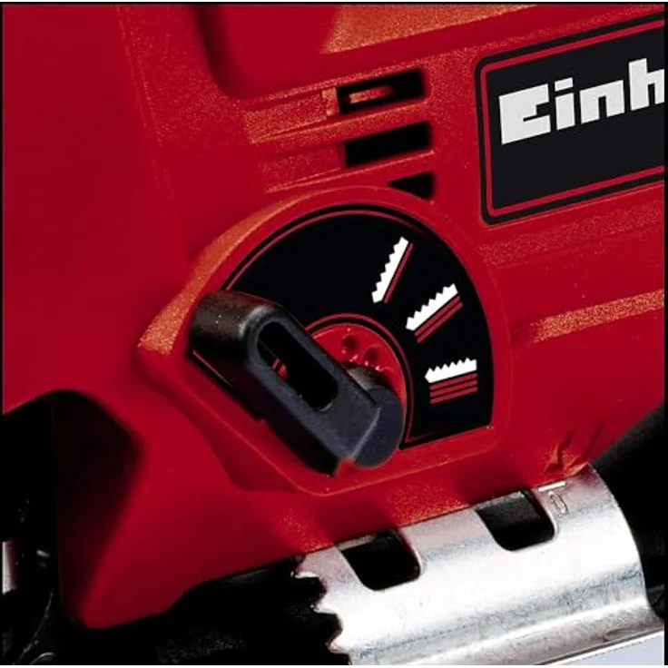 Einhell Stichsäge TC-JS 80-1 (550 W, Hubzahl 1000-3000 U/min, Drehzahlelektronik, 4-stufiger Pendelhub, Staubabsaugung, werkzeugloser Sägeblattwechsel) – Bild 3