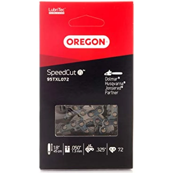 Oregon SpeedCut Sägekette passend für 45cm Dolmar, Gardol, Jonsered, Husqvarna, Lux, McCulloch Motorsägen, 72 Treibglieder – Bild 2