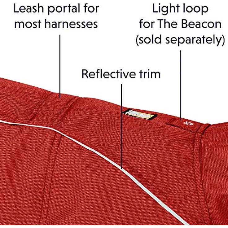 RUFFWEAR Overcoat Jacket, Abriebfester Hundemantel mit Fleecefutter für Kaltes Wetter, Red Clay, X-Large – Bild 5