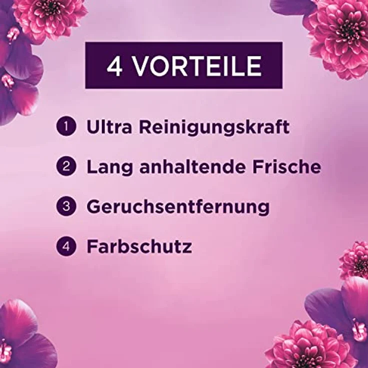 Lenor Color Waschmittel Pulver, Waschpulver, 50 Waschladungen, Amethyst Blütentraum, 3.25kg – Bild 3
