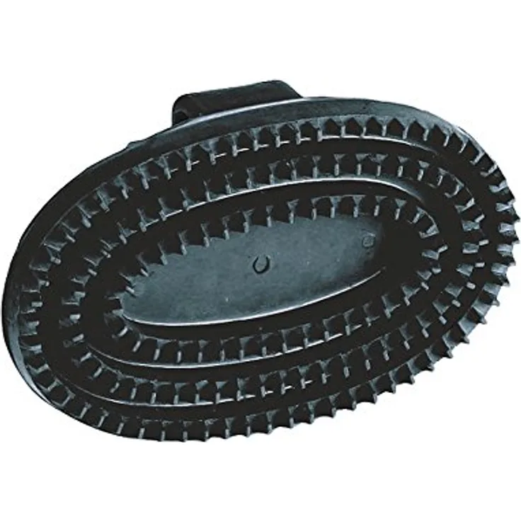 Gummistriegel oval. schwarz - A00994
