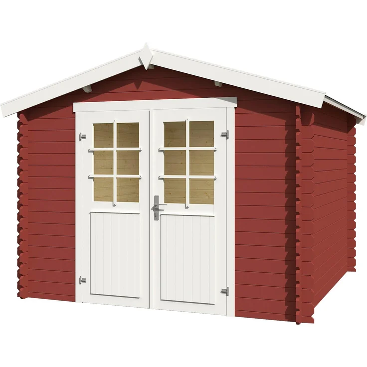 LASITA MAJA Gartenhaus NORAH 275, BxT: 307x295 cm, Massives Fichtenholz in 28 mm, für Gartenwerkzeuge und Spielzeug, naturfarben