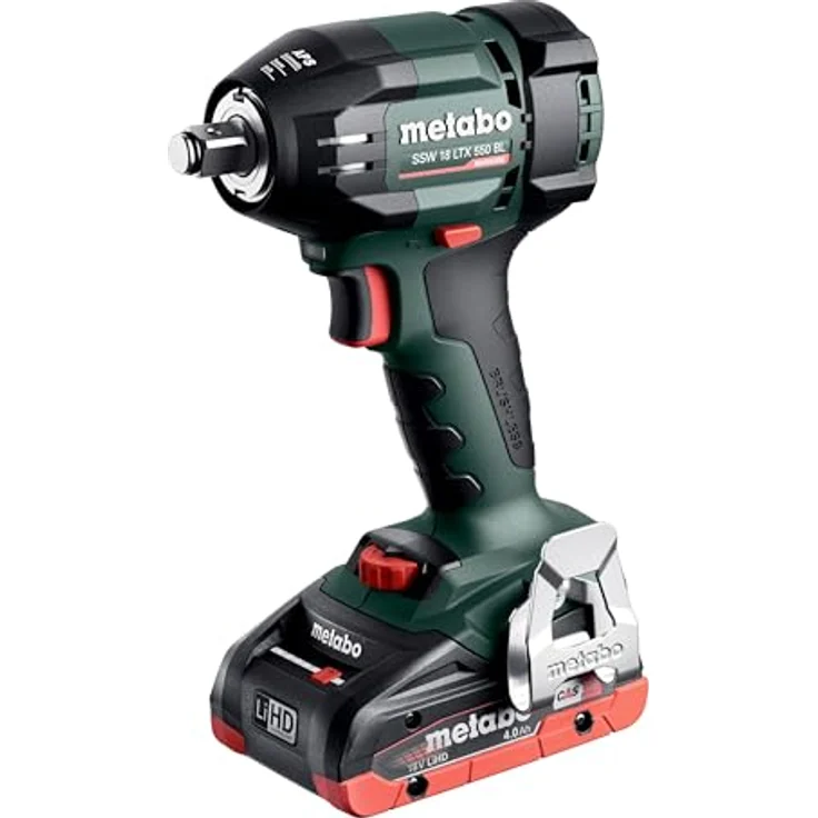 metabo SSW 18 LTX 550 BL, Akku-Schlagschrauber mit 1/2 Zoll Antrieb und 2 x 4 Ah LiHD Akkupacks – Bild 7